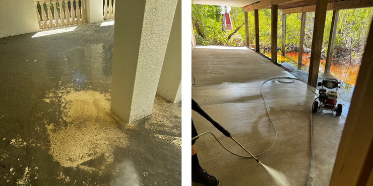 Cape Coral deck pressure washing